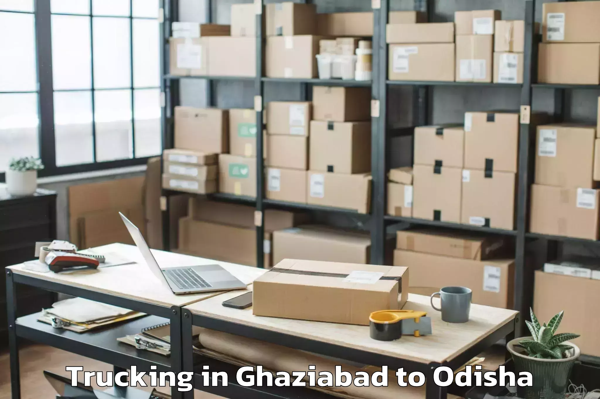 Book Ghaziabad to Khordha Trucking Online